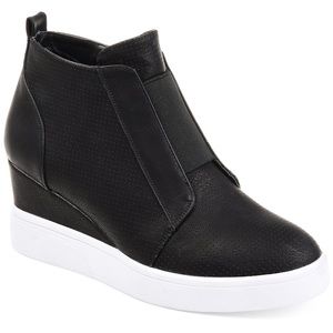 Journee Collection Women's Clara Wedge Sneakers 8